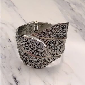 Silver cuff bracelet